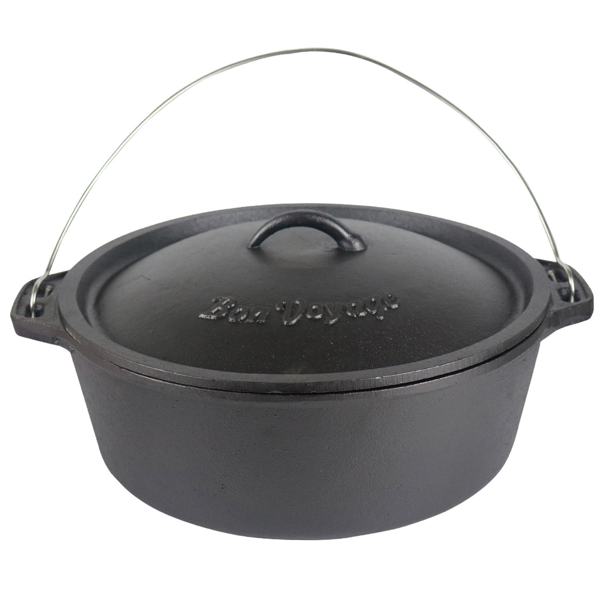 Bon Voyage Cast Iron Flat Bottom Potjie Dutch Oven Pot – Big5 Cookware ...