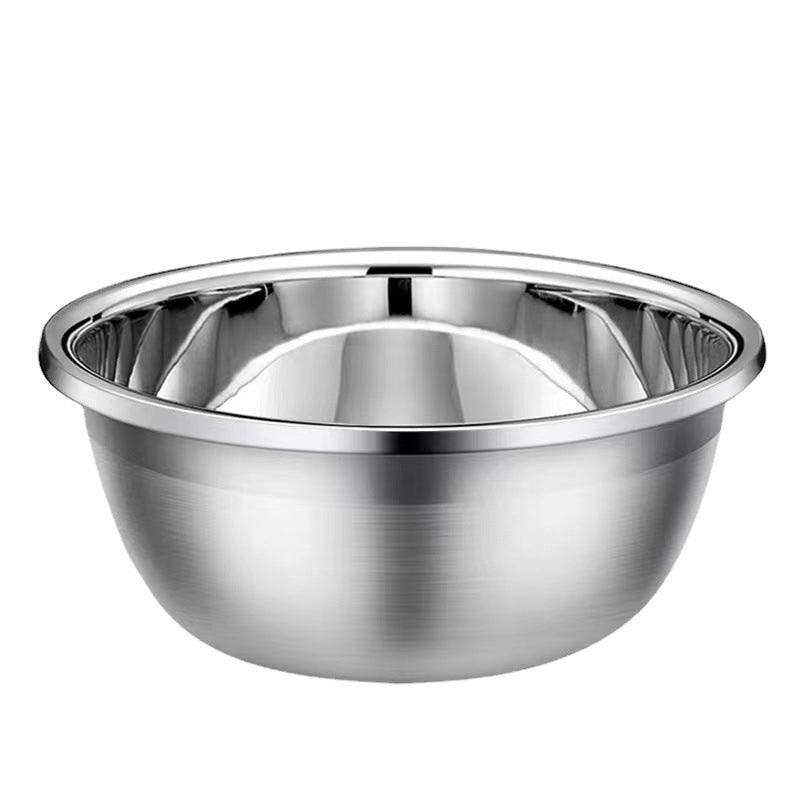 Stainless Steel Wide Edge Deep Mixing Bowl – Big5 Cookware Factory Shop