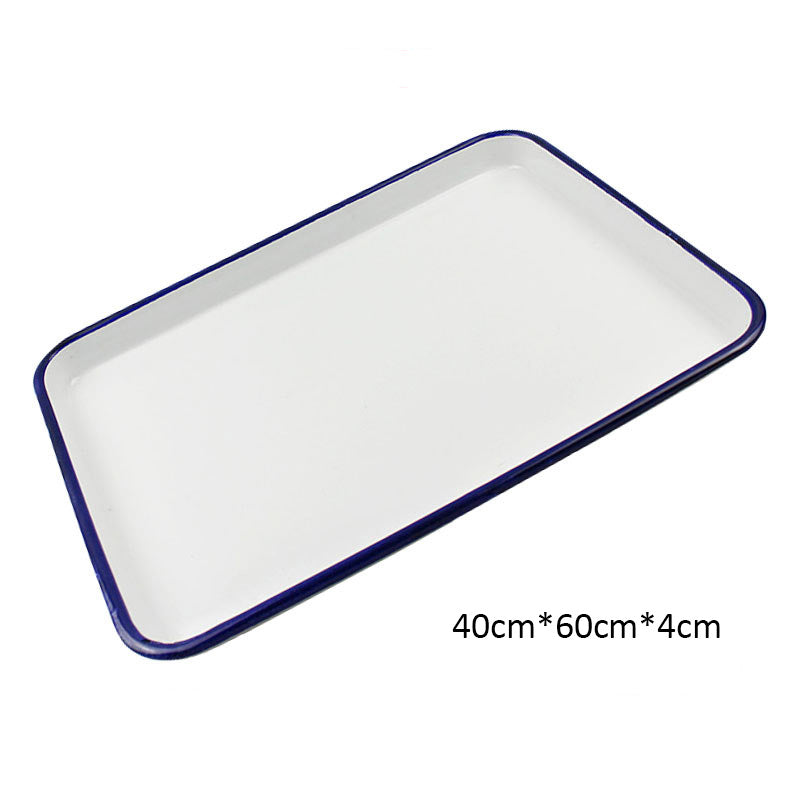 Agate Enamel Baking Tray Serving Tray 40cm*60cm White – Big5 Cookware ...